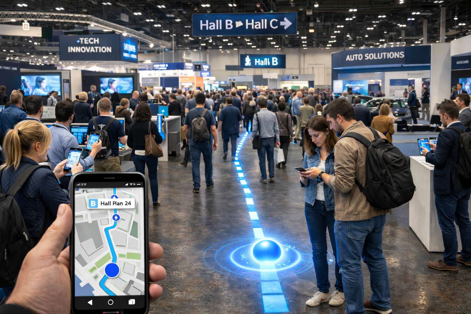 Indoor navigation at events